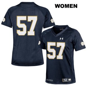 Notre Dame Fighting Irish Women's Jayson Ademilola #57 Navy Under Armour No Name Authentic Stitched College NCAA Football Jersey VVB3599UP